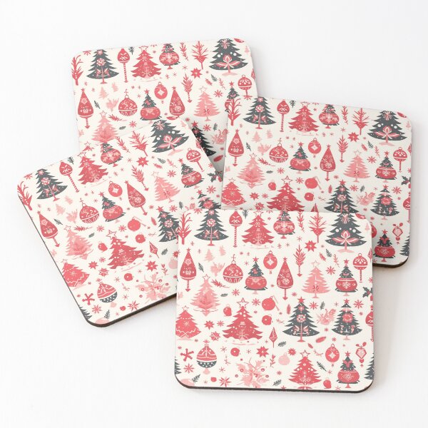 Item preview, Christmas trees and ornaments, Pines and spruces forest - Christmas trees decorations pattern designed and sold by mind-coloring.