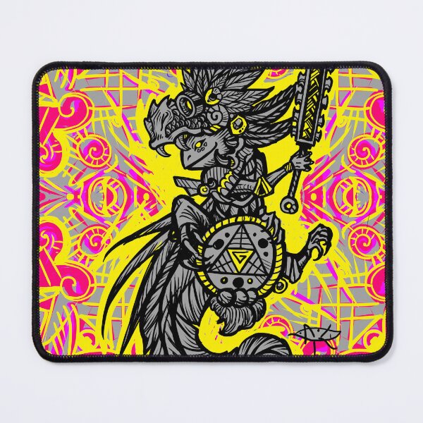 Item preview, Axolotl warrior with quetzalcoatl helmet designed and sold by UrielCalavera.