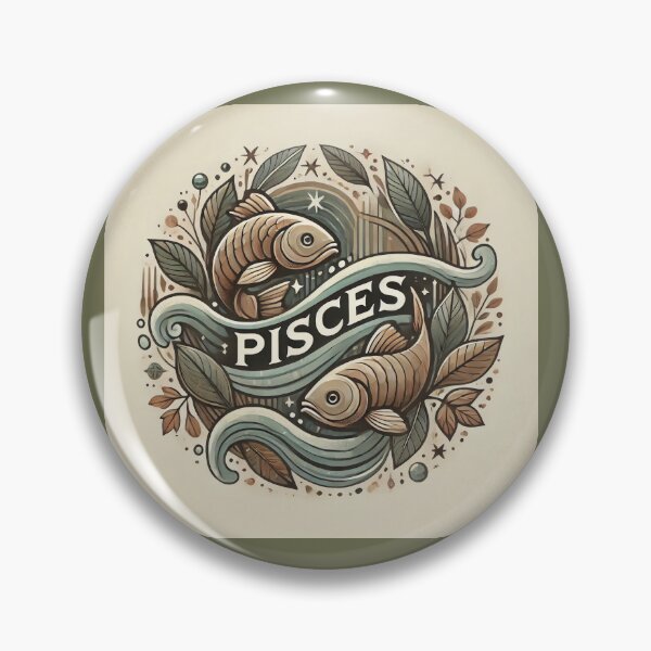 Item preview, Natural Pisces Zodiac Sign designed and sold by Sototos® ⭐⭐⭐⭐⭐.