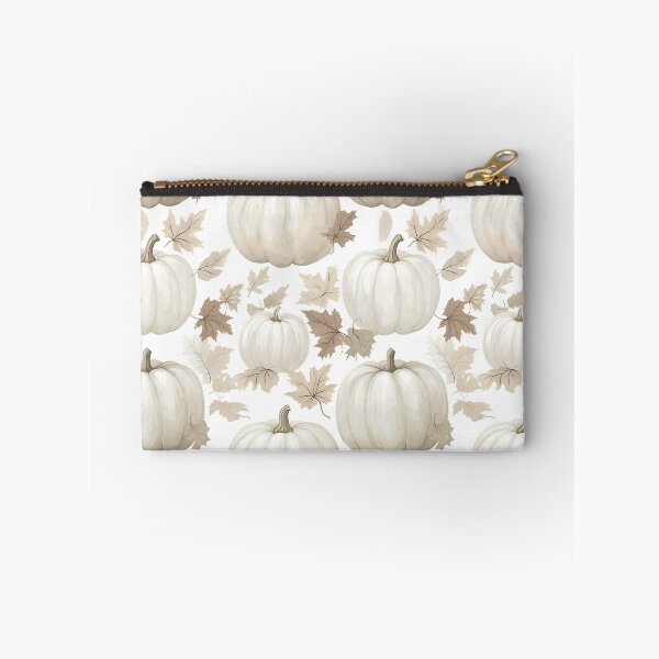 Item preview, VINTAGE AUTUMN PUMPKIN PATTERN with fallen maple leafs Halloween and fall design designed and sold by Jt41.