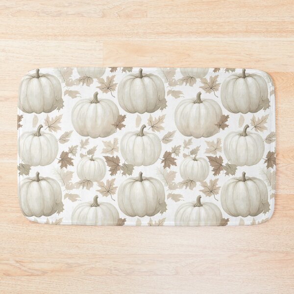 Item preview, VINTAGE AUTUMN PUMPKIN PATTERN with fallen maple leafs Halloween and fall design designed and sold by Jt41.