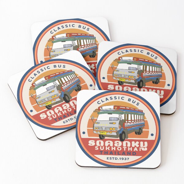 Item preview, Classic bus, bus of Sukhothai province Souvenirs from Sukhothai Province Thailand designed and sold by PeckyPom.