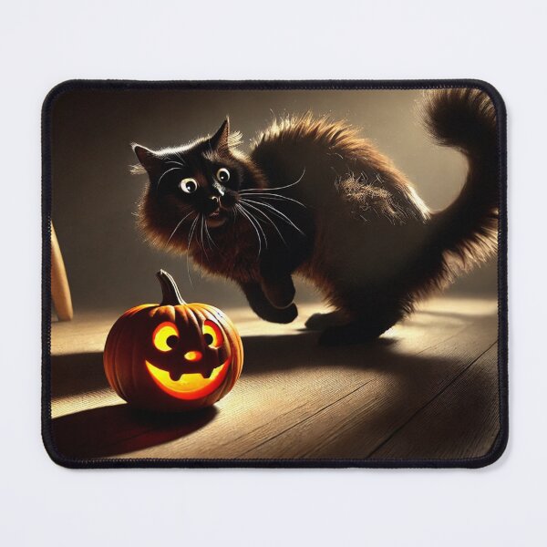 Item preview, The Terrified Cat and the Cursed Pumpkin designed and sold by AmigosFurEver.