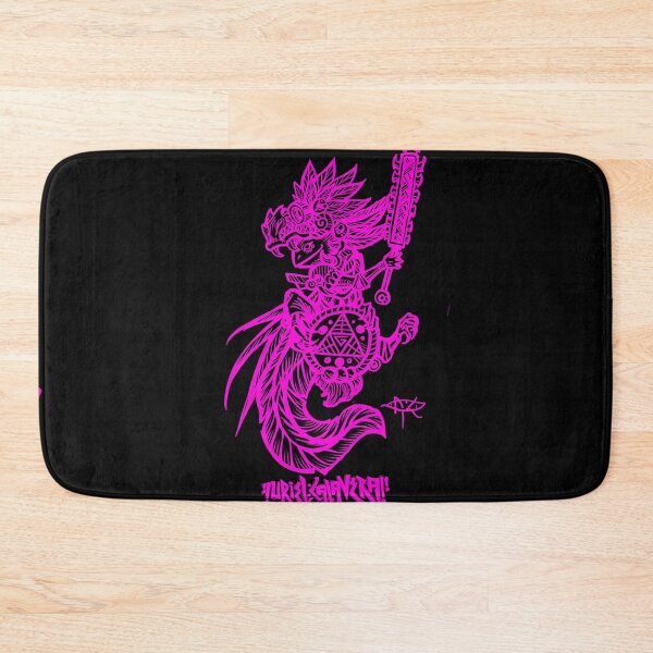 Item preview, Pink Axolotl Warrior with Quetzalcoatl Helmet designed and sold by UrielCalavera.