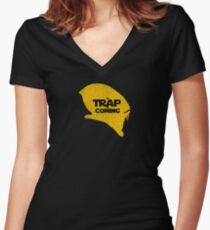 A Trap is Coming Women's Fitted V-Neck T-Shirt