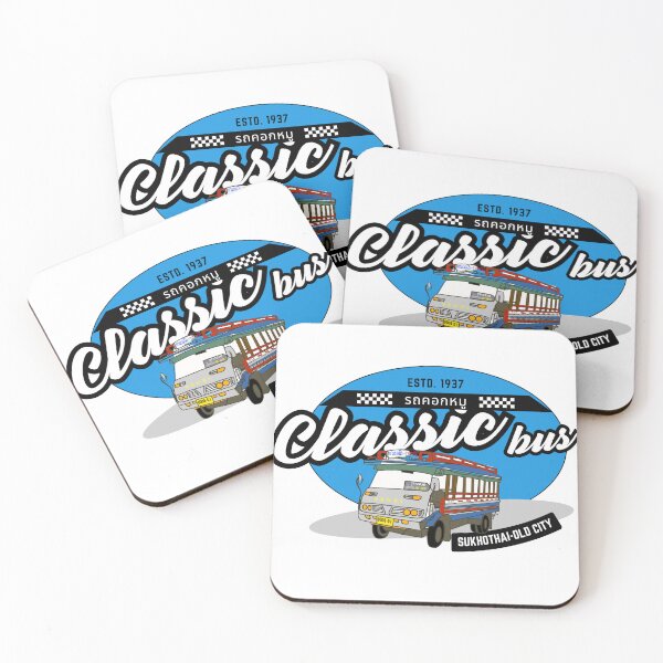 Item preview, Classic bus, bus of Sukhothai province Souvenirs from Sukhothai Province Thailand designed and sold by PeckyPom.