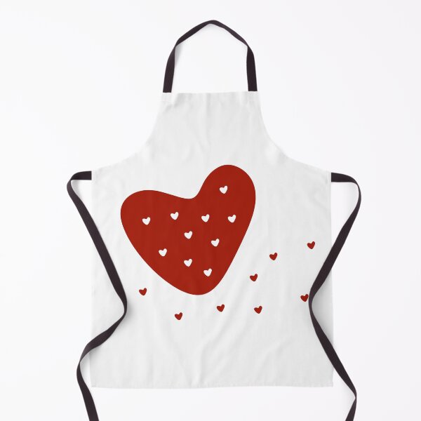 Item preview, A Dance of Tiny Red and White Hearts in Playful Motion, Unique designed and sold by villacreativa.