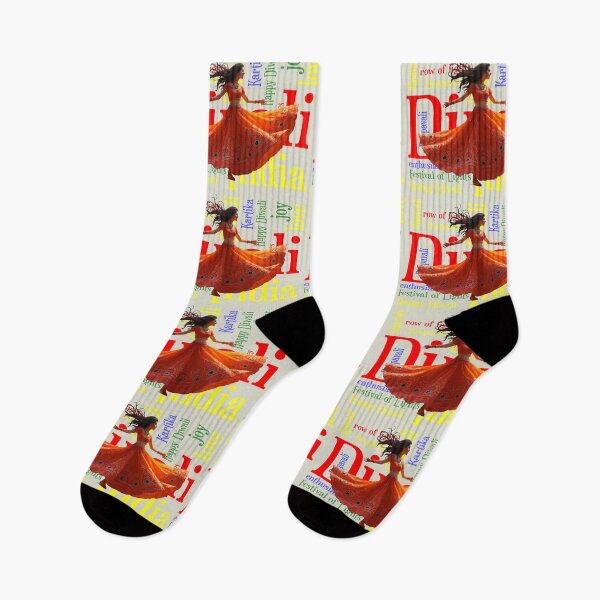 Item preview, Kathak Dance Indian Diwali Firework Word Collage designed and sold by taiche.