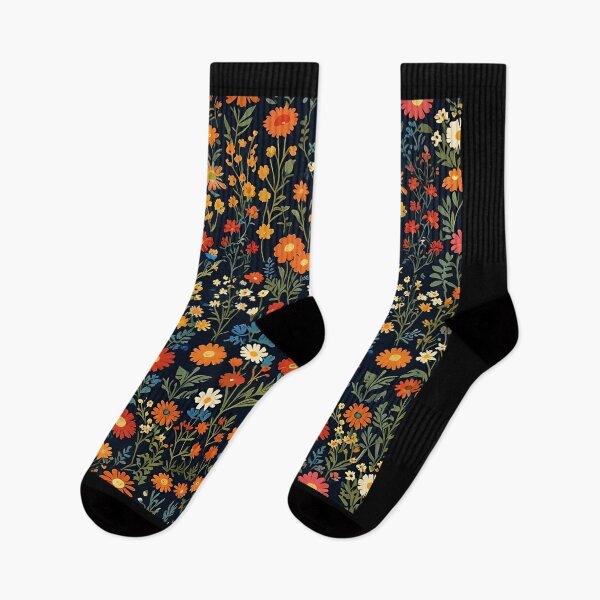 Item preview, VINTAGE FANTASY WILD FLOWER PATTERN 60s style groovy flower power pattern gardener gardening lover nature enthusiast designed and sold by Jt41.