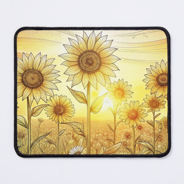 Item preview, aesthetic whimsical sunflower flower garden meadow designed and sold by rlav123.