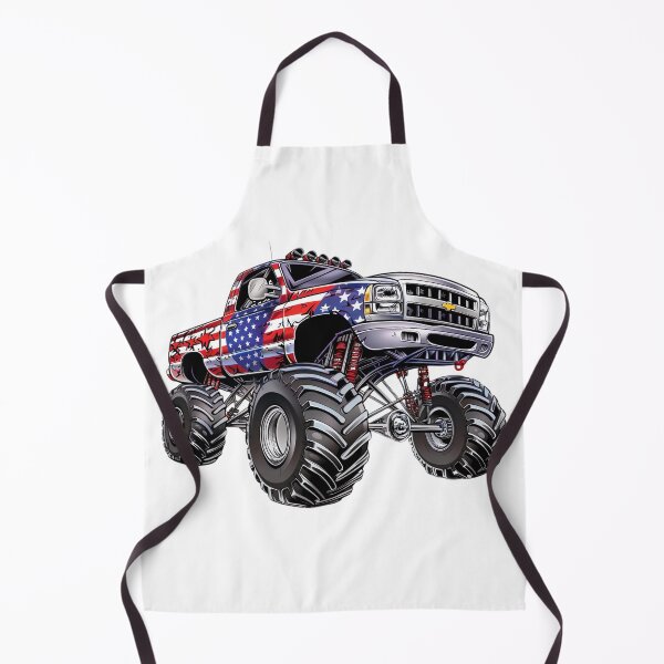 Item preview, Monster Truck American Flag Paint Job designed and sold by Lisa Pearlman.