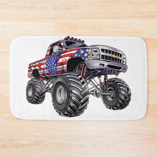 Item preview, Monster Truck American Flag Paint Job designed and sold by Lisa Pearlman.