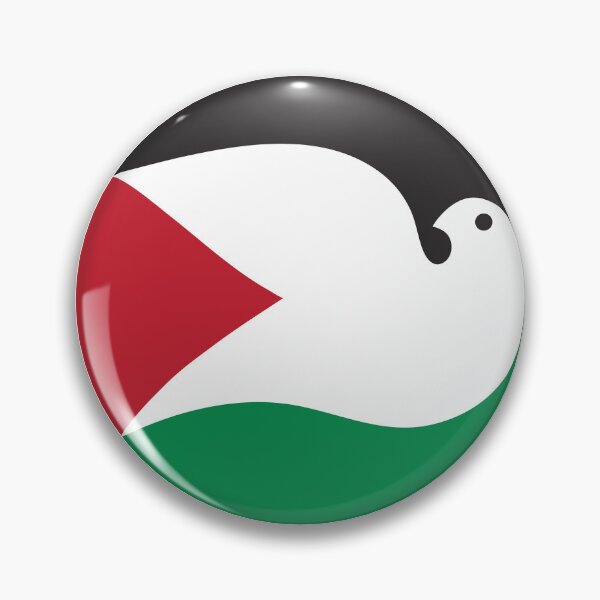 Vista previa del artículo con la obra «Paloma de la paz palestina», diseñado y vendido por VentDissent.