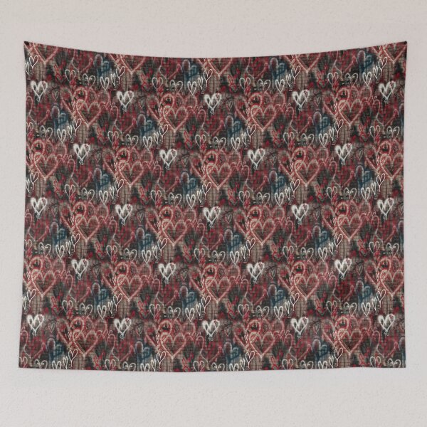 Item preview, Street art Graffiti Hearts Pattern designed and sold by patterncrow.