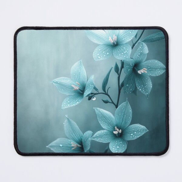 Item preview, Exquisite Jade Vine Macro: Dew-Drenched Petals with Dreamy Bokeh designed and sold by WartonnoArt.