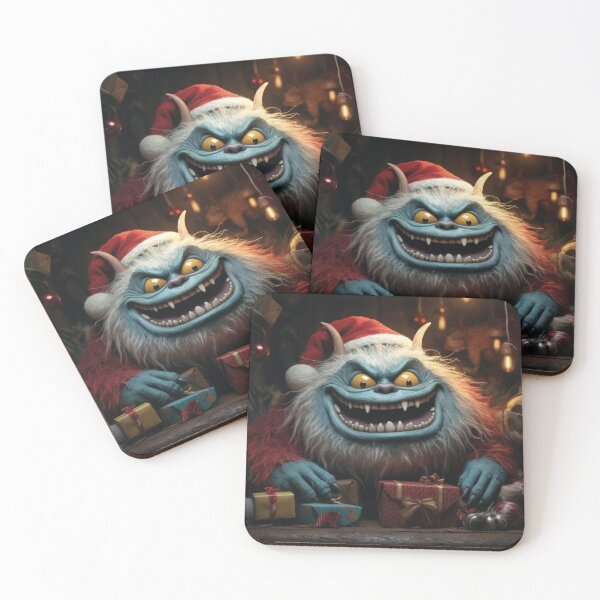 Item preview, scary Christmas monster with gifts, funny Christmas design designed and sold by Mauswohn.