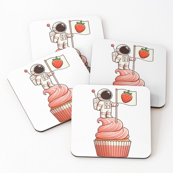 Item preview, Astronaut on a cupcake-strawberry designed and sold by II0FU5.
