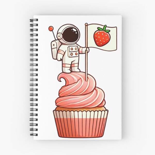 Item preview, Astronaut on a cupcake-strawberry designed and sold by II0FU5.