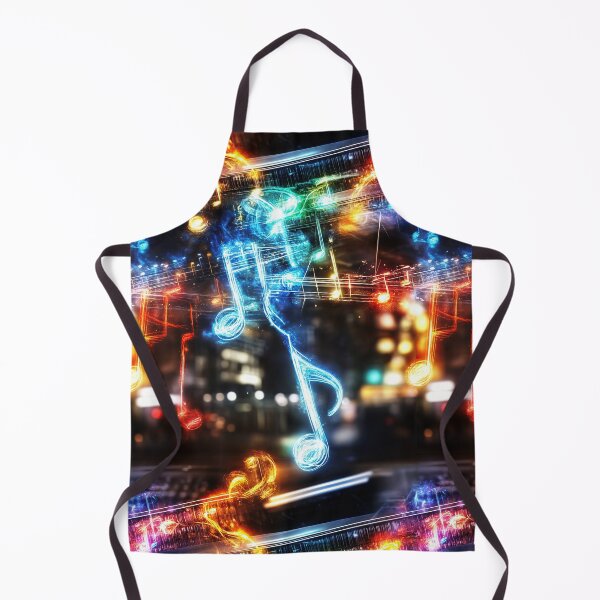 Item preview, Neon Symphony – Glowing Notes in Motion designed and sold by GabbyKI261.