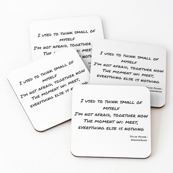 Item preview, Solar Power By Zerobaseone Lyrics designed and sold by ArtRaftPro.