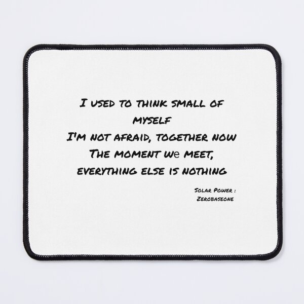 Item preview, Solar Power By Zerobaseone Lyrics designed and sold by ArtRaftPro.