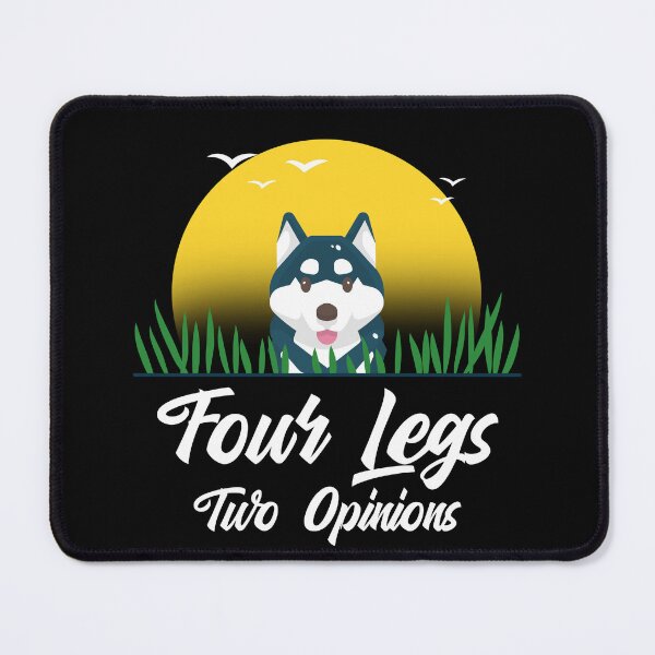 Item preview, Four Legs Two Opinions Husky Hiker T-Shirt designed and sold by rexsumma.