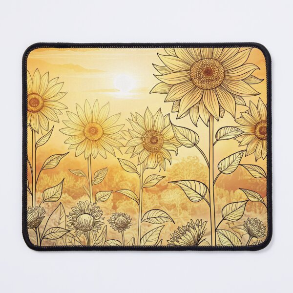 Item preview, aesthetic whimsical sunflower flower garden meadow designed and sold by rlav123.
