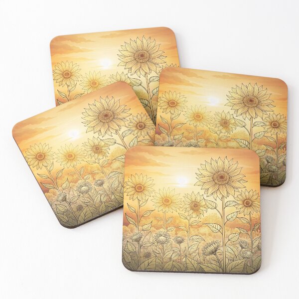 Item preview, aesthetic whimsical sunflower flower garden meadow designed and sold by rlav123.