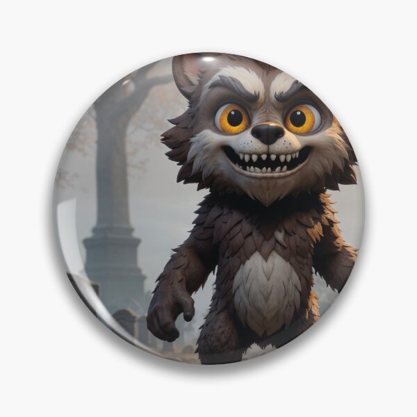Item preview, scary werewolf in the cemetery designed and sold by Mauswohn.