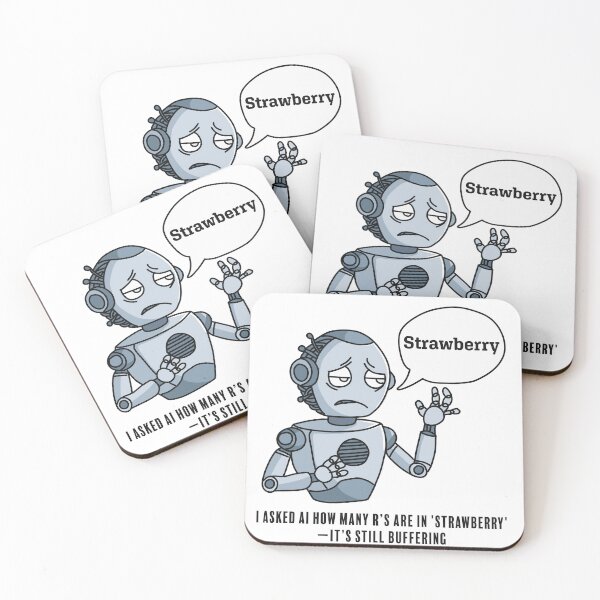 Item preview, AI Confusion: How Many R's in 'Strawberry'? designed and sold by Code  Monkeys.