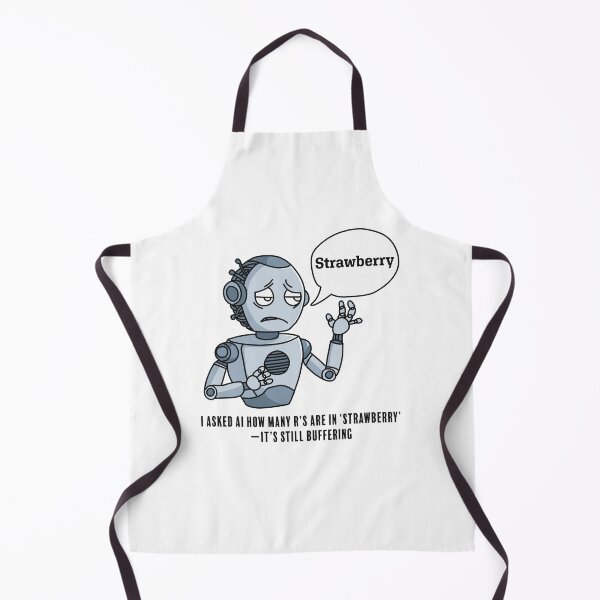 Item preview, AI Confusion: How Many R's in 'Strawberry'? designed and sold by Code Monkeys.