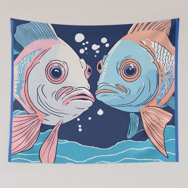 Item preview, Symbiotic Stare: Two Fish in Harmony designed and sold by Vestina88.
