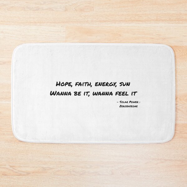 Item preview, Solar Power By Zerobaseone Lyrics designed and sold by ArtRaftPro.