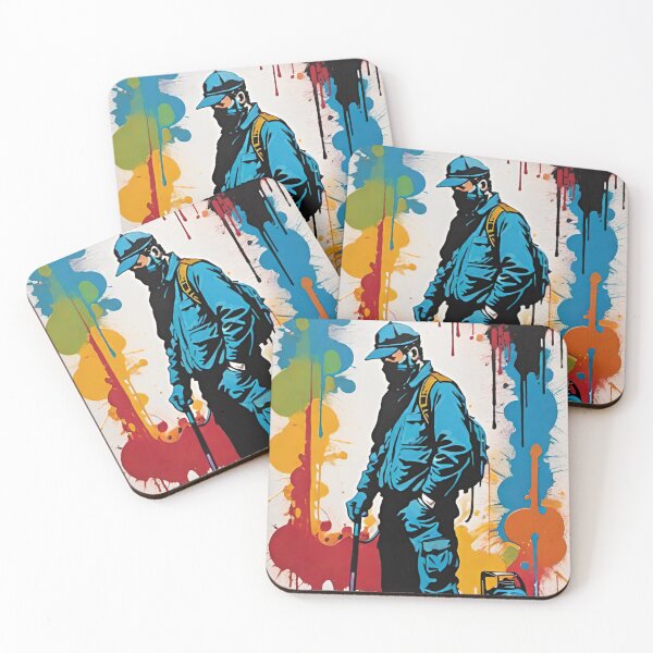 Item preview, construction worker, male, worker designed and sold by DonnaBlankaArt.