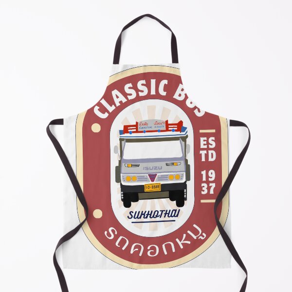 Item preview, Classic bus, bus of Sukhothai province Souvenirs from Sukhothai Province Thailand designed and sold by PeckyPom.