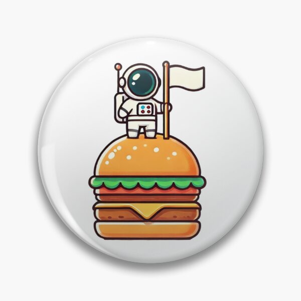 Item preview, Astronaut on a hamburger-regular designed and sold by II0FU5.
