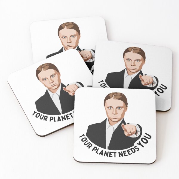 Item preview, Greta Thunberg "Your Planet Needs You" designed and sold by Climactify.