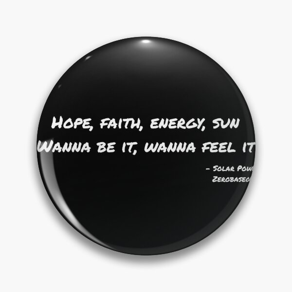 Item preview, Solar Power By Zerobaseone Lyrics designed and sold by ArtRaftPro.