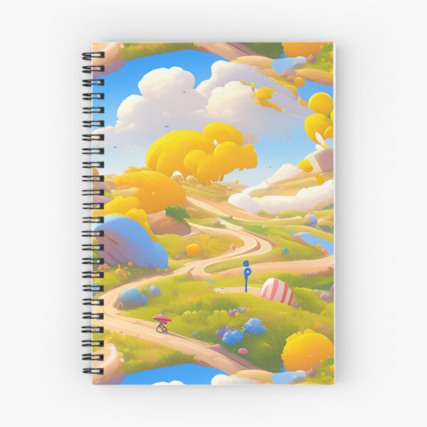 Item preview, Road on a hill, yellow, pattern designed and sold by mind-coloring.
