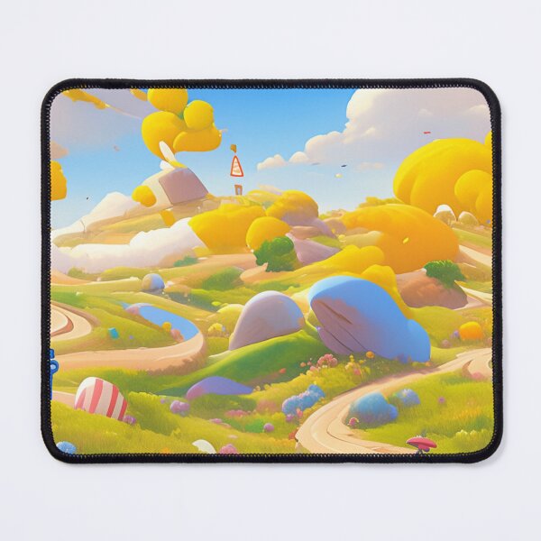 Item preview, Road on a hill, yellow, pattern designed and sold by mind-coloring.