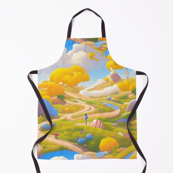Item preview, Road on a hill, yellow, pattern designed and sold by mind-coloring.