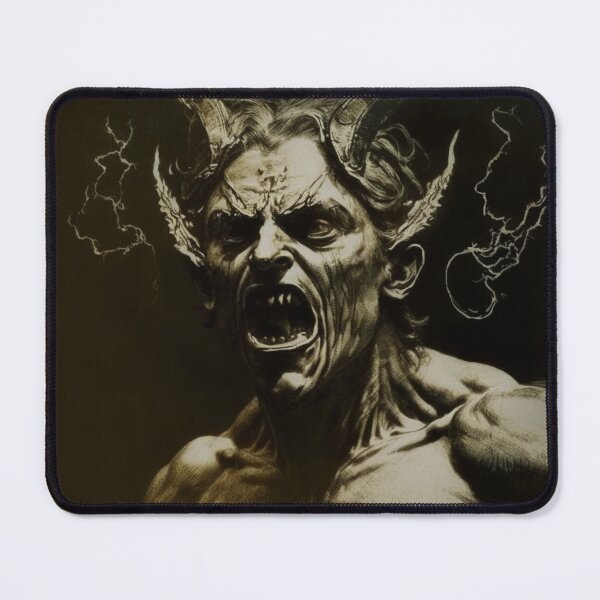 Item preview, Maniac Screaming Demon designed and sold by patternshoprad.