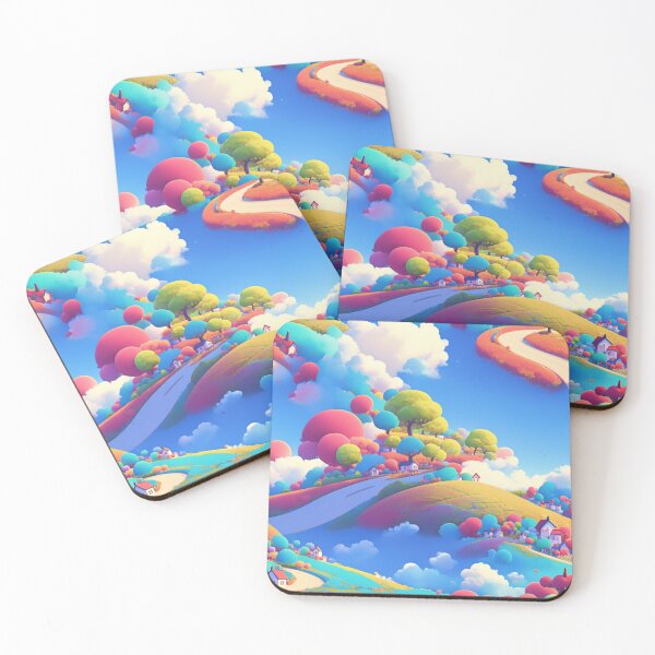 Item preview, Road on a hill, colorful, pattern designed and sold by mind-coloring.