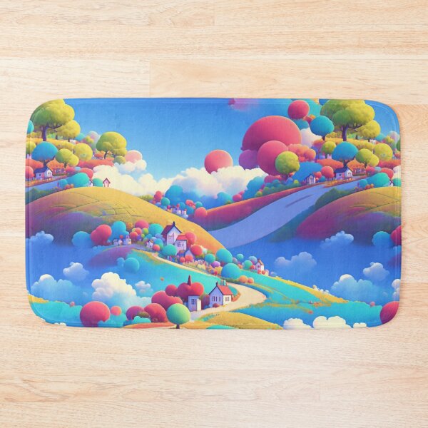 Item preview, Road on a hill, colorful, pattern designed and sold by mind-coloring.