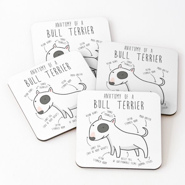Item preview, Bull Terrier Dog Anatomy designed and sold by Clara Hollins.