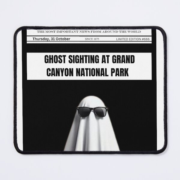 Item preview, HALLOWEEN GHOST NEWSPAPPER POSTER designed and sold by inkfluenceart.