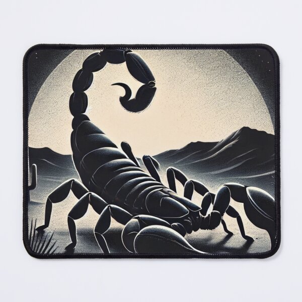 Item preview, Black Scorpion at Night | Atmospheric Desert designed and sold by NocturnalNook.