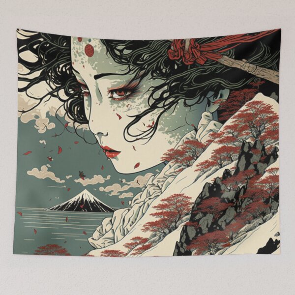 Item preview, Snow Geisha designed and sold by patternshoprad.