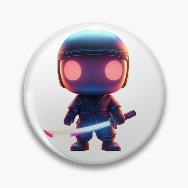 Item preview, Cyber Glowing Ninja - Neon Futuristic Warrior designed and sold by pixal-shop.