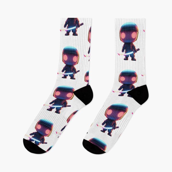 Item preview, Cyber Glowing Ninja - Neon Futuristic Warrior designed and sold by pixal-shop.
